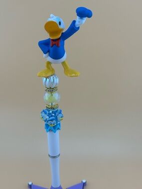 Donald Duck Figure Top Decorative Pen - Blue & Yellow